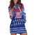 Toa Samoa Christmas Hoodie Dress Samoa Siva Tau Manuia Le Kerisimasi Blue Vibe - Wonder Print Shop