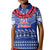 Toa Samoa Christmas Kid Polo Shirt Samoa Siva Tau Manuia Le Kerisimasi Blue Vibe - Wonder Print Shop
