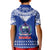 Toa Samoa Christmas Kid Polo Shirt Samoa Siva Tau Manuia Le Kerisimasi Blue Vibe - Wonder Print Shop