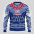 Toa Samoa Christmas Ugly Christmas Sweater Samoa Siva Tau Manuia Le Kerisimasi Blue Vibe - Wonder Print Shop