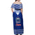 Toa Samoa Christmas Off Shoulder Maxi Dress Samoa Siva Tau Manuia Le Kerisimasi Blue Vibe - Wonder Print Shop