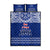Toa Samoa Christmas Quilt Bed Set Samoa Siva Tau Manuia Le Kerisimasi Blue Vibe - Wonder Print Shop