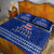 Toa Samoa Christmas Quilt Bed Set Samoa Siva Tau Manuia Le Kerisimasi Blue Vibe - Wonder Print Shop