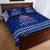 Toa Samoa Christmas Quilt Bed Set Samoa Siva Tau Manuia Le Kerisimasi Blue Vibe - Wonder Print Shop