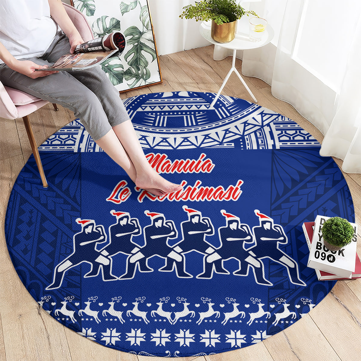 toa-samoa-christmas-round-carpet-samoa-siva-tau-manuia-le-kerisimasi-blue-vibe