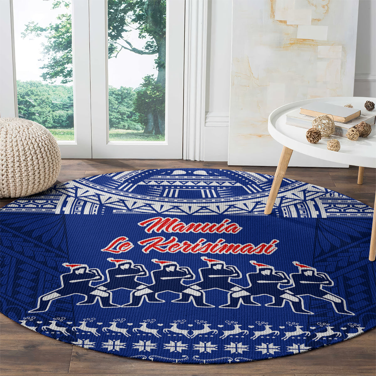 toa-samoa-christmas-round-carpet-samoa-siva-tau-manuia-le-kerisimasi-blue-vibe