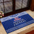 Toa Samoa Christmas Rubber Doormat Samoa Siva Tau Manuia Le Kerisimasi Blue Vibe - Wonder Print Shop