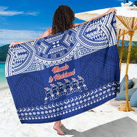 Toa Samoa Christmas Sarong Samoa Siva Tau Manuia Le Kerisimasi Blue Vibe - Wonder Print Shop
