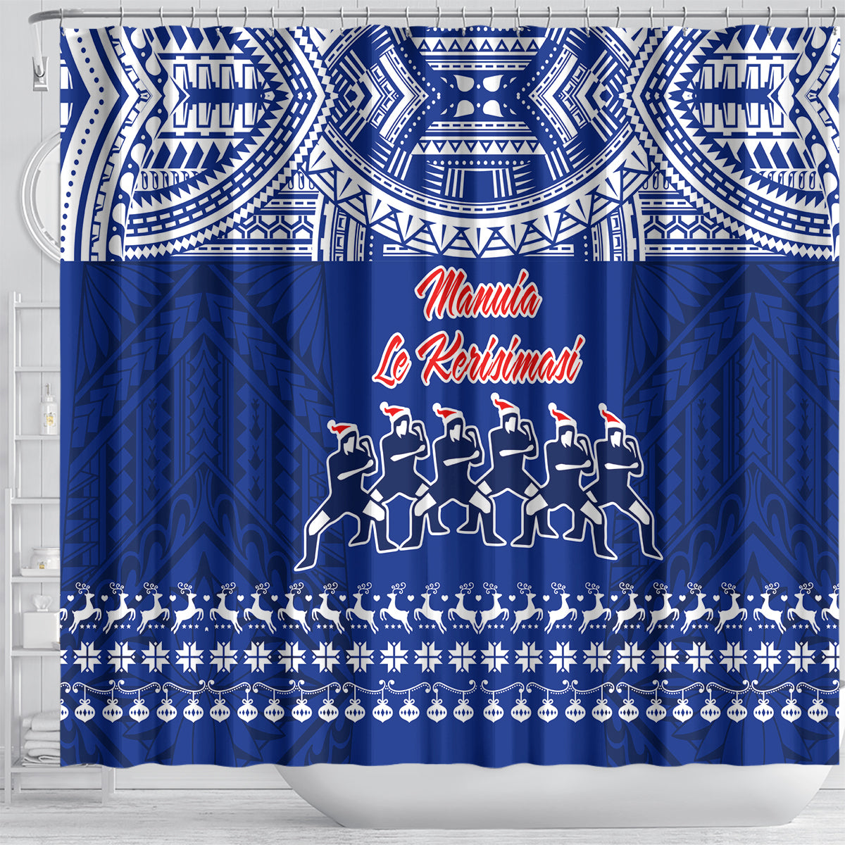 toa-samoa-christmas-shower-curtain-samoa-siva-tau-manuia-le-kerisimasi-blue-vibe