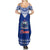 Toa Samoa Christmas Summer Maxi Dress Samoa Siva Tau Manuia Le Kerisimasi Blue Vibe - Wonder Print Shop