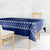 Toa Samoa Christmas Tablecloth Samoa Siva Tau Manuia Le Kerisimasi Blue Vibe - Wonder Print Shop