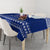 Toa Samoa Christmas Tablecloth Samoa Siva Tau Manuia Le Kerisimasi Blue Vibe - Wonder Print Shop