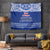 Toa Samoa Christmas Tapestry Samoa Siva Tau Manuia Le Kerisimasi Blue Vibe - Wonder Print Shop