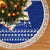 Toa Samoa Christmas Tree Skirt Samoa Siva Tau Manuia Le Kerisimasi Blue Vibe - Wonder Print Shop