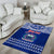 Personalised Toa Samoa Christmas Area Rug Samoa Siva Tau Manuia Le Kerisimasi Blue Vibe LT9 - Wonder Print Shop