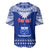 Personalised Toa Samoa Christmas Baseball Jersey Samoa Siva Tau Manuia Le Kerisimasi Blue Vibe LT9 - Wonder Print Shop
