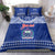 Personalised Toa Samoa Christmas Bedding Set Samoa Siva Tau Manuia Le Kerisimasi Blue Vibe LT9 - Wonder Print Shop