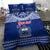 Personalised Toa Samoa Christmas Bedding Set Samoa Siva Tau Manuia Le Kerisimasi Blue Vibe LT9 - Wonder Print Shop