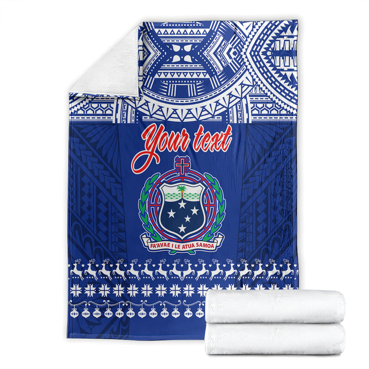 personalised-toa-samoa-christmas-blanket-samoa-siva-tau-manuia-le-kerisimasi-blue-vibe