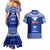Personalised Toa Samoa Christmas Couples Matching Mermaid Dress and Hawaiian Shirt Samoa Siva Tau Manuia Le Kerisimasi Blue Vibe LT9 - Wonder Print Shop