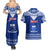 Personalised Toa Samoa Christmas Couples Matching Summer Maxi Dress and Hawaiian Shirt Samoa Siva Tau Manuia Le Kerisimasi Blue Vibe LT9 - Wonder Print Shop