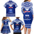 Personalised Toa Samoa Christmas Family Matching Long Sleeve Bodycon Dress and Hawaiian Shirt Samoa Siva Tau Manuia Le Kerisimasi Blue Vibe LT9 - Wonder Print Shop