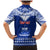 Personalised Toa Samoa Christmas Family Matching Mermaid Dress and Hawaiian Shirt Samoa Siva Tau Manuia Le Kerisimasi Blue Vibe LT9 - Wonder Print Shop