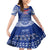 Personalised Toa Samoa Christmas Family Matching Mermaid Dress and Hawaiian Shirt Samoa Siva Tau Manuia Le Kerisimasi Blue Vibe LT9 - Wonder Print Shop