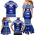 Personalised Toa Samoa Christmas Family Matching Mermaid Dress and Hawaiian Shirt Samoa Siva Tau Manuia Le Kerisimasi Blue Vibe LT9 - Wonder Print Shop