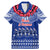 Personalised Toa Samoa Christmas Family Matching Mermaid Dress and Hawaiian Shirt Samoa Siva Tau Manuia Le Kerisimasi Blue Vibe LT9 - Wonder Print Shop