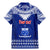 Personalised Toa Samoa Christmas Family Matching Mermaid Dress and Hawaiian Shirt Samoa Siva Tau Manuia Le Kerisimasi Blue Vibe LT9 - Wonder Print Shop