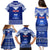 Personalised Toa Samoa Christmas Family Matching Puletasi Dress and Hawaiian Shirt Samoa Siva Tau Manuia Le Kerisimasi Blue Vibe - Wonder Print Shop
