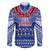 Personalised Toa Samoa Christmas Family Matching Puletasi Dress and Hawaiian Shirt Samoa Siva Tau Manuia Le Kerisimasi Blue Vibe - Wonder Print Shop