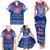 Personalised Toa Samoa Christmas Family Matching Tank Maxi Dress and Hawaiian Shirt Samoa Siva Tau Manuia Le Kerisimasi Blue Vibe - Wonder Print Shop