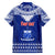 Personalised Toa Samoa Christmas Hawaiian Shirt Samoa Siva Tau Manuia Le Kerisimasi Blue Vibe - Wonder Print Shop