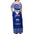Personalised Toa Samoa Christmas Off Shoulder Maxi Dress Samoa Siva Tau Manuia Le Kerisimasi Blue Vibe - Wonder Print Shop