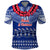 Personalised Toa Samoa Christmas Polo Shirt Samoa Siva Tau Manuia Le Kerisimasi Blue Vibe - Wonder Print Shop