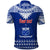 Personalised Toa Samoa Christmas Polo Shirt Samoa Siva Tau Manuia Le Kerisimasi Blue Vibe - Wonder Print Shop