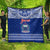 Personalised Toa Samoa Christmas Quilt Samoa Siva Tau Manuia Le Kerisimasi Blue Vibe - Wonder Print Shop
