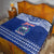 Personalised Toa Samoa Christmas Quilt Samoa Siva Tau Manuia Le Kerisimasi Blue Vibe - Wonder Print Shop