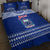 Personalised Toa Samoa Christmas Quilt Bed Set Samoa Siva Tau Manuia Le Kerisimasi Blue Vibe - Wonder Print Shop