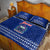 Personalised Toa Samoa Christmas Quilt Bed Set Samoa Siva Tau Manuia Le Kerisimasi Blue Vibe - Wonder Print Shop