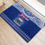 Personalised Toa Samoa Christmas Rubber Doormat Samoa Siva Tau Manuia Le Kerisimasi Blue Vibe - Wonder Print Shop