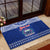Personalised Toa Samoa Christmas Rubber Doormat Samoa Siva Tau Manuia Le Kerisimasi Blue Vibe - Wonder Print Shop