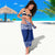 Personalised Toa Samoa Christmas Sarong Samoa Siva Tau Manuia Le Kerisimasi Blue Vibe - Wonder Print Shop