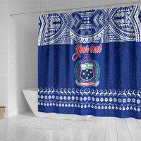 personalised-toa-samoa-christmas-shower-curtain-samoa-siva-tau-manuia-le-kerisimasi-blue-vibe