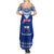 Personalised Toa Samoa Christmas Summer Maxi Dress Samoa Siva Tau Manuia Le Kerisimasi Blue Vibe - Wonder Print Shop