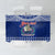 Personalised Toa Samoa Christmas Tablecloth Samoa Siva Tau Manuia Le Kerisimasi Blue Vibe - Wonder Print Shop