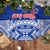 Personalised Toa Samoa Christmas Tree Skirt Samoa Siva Tau Manuia Le Kerisimasi Blue Vibe - Wonder Print Shop