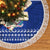 Personalised Toa Samoa Christmas Tree Skirt Samoa Siva Tau Manuia Le Kerisimasi Blue Vibe - Wonder Print Shop